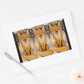 Foxy Rechteckiger Aufkleber (Umschlag)
