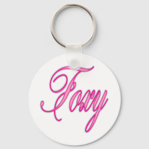 Foxy rosa Spritzpistole Schlüsselanhänger