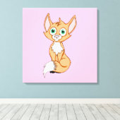 Foxy Roxy 24 x 24 Leinwanddruck (Insitu (Holzboden))