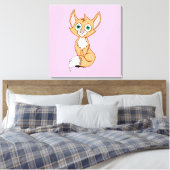 Foxy Roxy 24 x 24 Leinwanddruck (Insitu (Schlafzimmer))