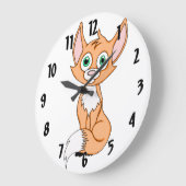 Foxy Roxy Große Wanduhr (Winkel)