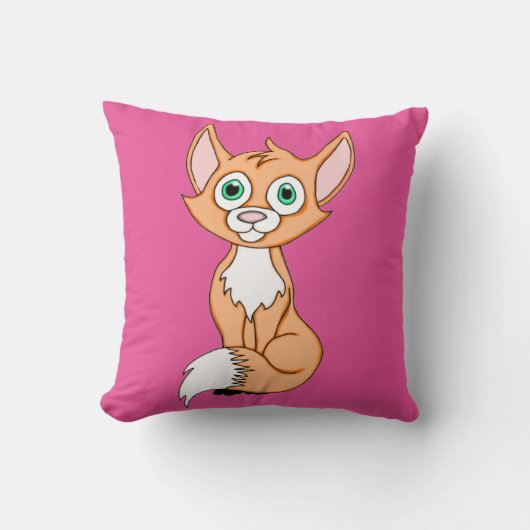 Foxy Roxy Square Pillow Kissen (Vorderseite)