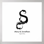 FOXY S MONOGRAM WHITE POSTER (Vorne)