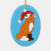 Foxy Sankt Keramik Ornament (Vorne)