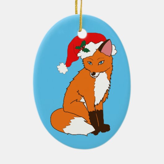 Foxy Sankt Keramik Ornament (Hinten)