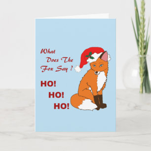 Foxy Santa Feiertagskarte