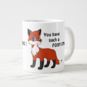 FOXY SMILE ! Jumbo-Tasse (Vorderseite Rechts)