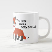 FOXY SMILE ! Jumbo-Tasse (Rechts)