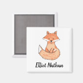Foxy Solo Individuelle Name Magnet (Vorderseite/Rückseite)