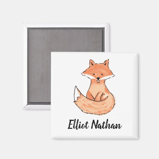 Foxy Solo Individuelle Name Magnet (Vorderseite/Rückseite)