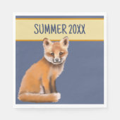 Foxy Summer Paper Napkin Serviette (Vorderseite)