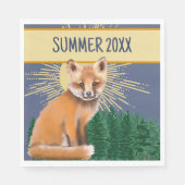 Foxy Summer Paper Napkin Serviette (Vorderseite)