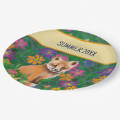 Foxy Summer Pappteller (Schrägansicht)