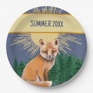 Foxy Summer Pappteller