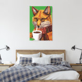 Foxy Tea Time Leinwanddruck (Insitu (Schlafzimmer))