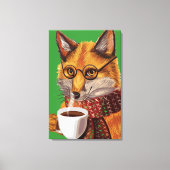 Foxy Tea Time Leinwanddruck (Vorderseite)