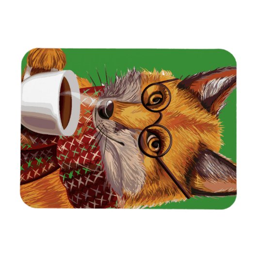 Foxy Tea Time Magnet (Horizontal)