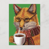 Foxy Tea Time Postkarte (Vorderseite)