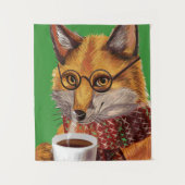 Foxy Tee-Zeit Wandteppich (Vorderseite)