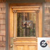 Foxy-Triplets Fensteraufkleber (Haustür)