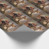 Foxy-Triplets Geschenkpapier (Ecke)