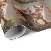 Foxy-Triplets Geschenkpapier (Rolleneckpunkt)