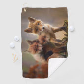 Foxy-Triplets Golfhandtuch (Insitu)