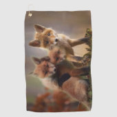 Foxy-Triplets Golfhandtuch (Vorderseite)
