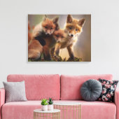 Foxy-Triplets Leinwanddruck (Insitu (Wohnzimmer))