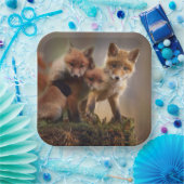 Foxy-Triplets Pappteller (Party)