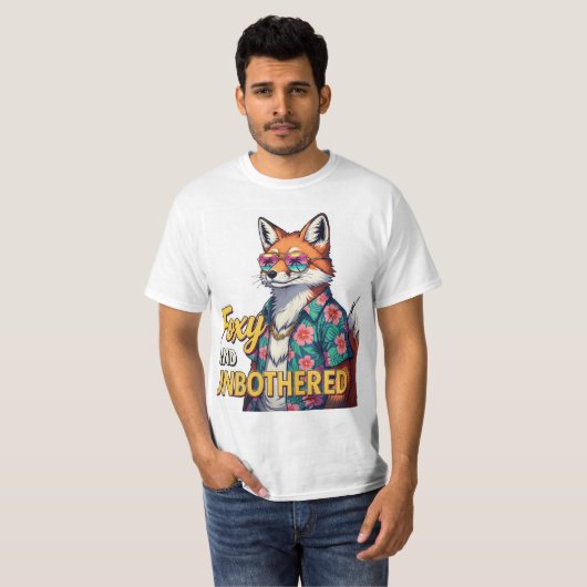Foxy und unbelästigt: Cool Fox Graphic T-Shirt (Vorne ganz)