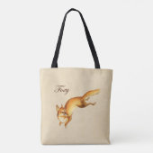 "Foxy" - Vintage japanische Skizze eines Fuchs Tasche (Rückseite)