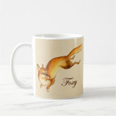 "Foxy" - Vintage japanische Skizze eines Fuchses Kaffeetasse (Links)