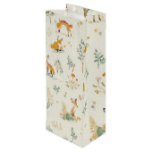 "Foxy Wine Gift Bag" Geschenktüte Für Weinflaschen (Rückseite Schrägansicht)