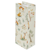 "Foxy Wine Gift Bag" Geschenktüte Für Weinflaschen (Vorderseite Schrägansicht)