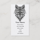 Foxy Wolf Visitenkarte (Rückseite)