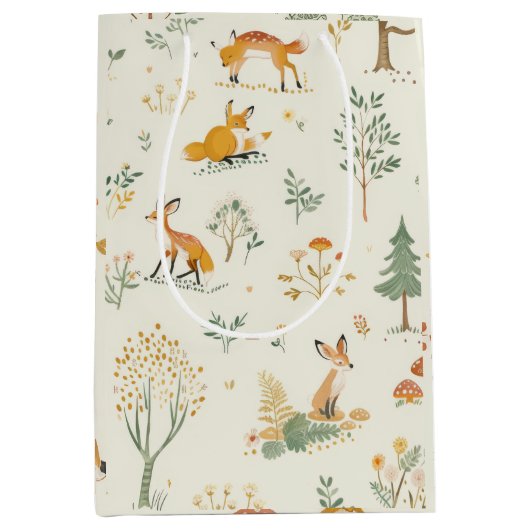 "Foxy Woodland Gift Bag" Mittlere Geschenktüte (Vorderseite)