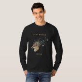 Foxy Writer Celestial Dream | Whimsical Fuchs & Qu T-Shirt (Vorne ganz)