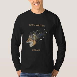 Foxy Writer Celestial Dream Whimsical Fuchs & Qu T-Shirt