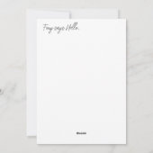 Foxy's Happy Dog Face Feiertagskarte (Rückseite)