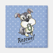 Fozi - Custom Schnauzer Magnete Magnet (Vorne)