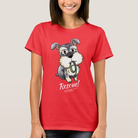 Fozi Schnauzer - dunkler T - Shirt (Frauen) (Vorderseite)