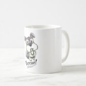 Fozi Schnauzer - weiße Tasse (VorderseiteRechts)