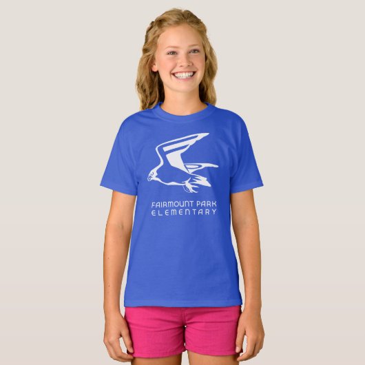 FPE Falcon Blue Girls T - Shirt (Vorne ganz)