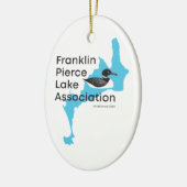 FPLA-ovaler Keramik-Schmuck Keramik Ornament (Links)