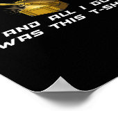 Fps Gamer Funny Cs First Person Competitive Gaming Poster (Ecke)