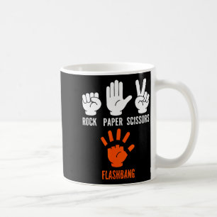 Fps-Gamer-Witz Schere, Stein, Papier, Blendgranate Kaffeetasse