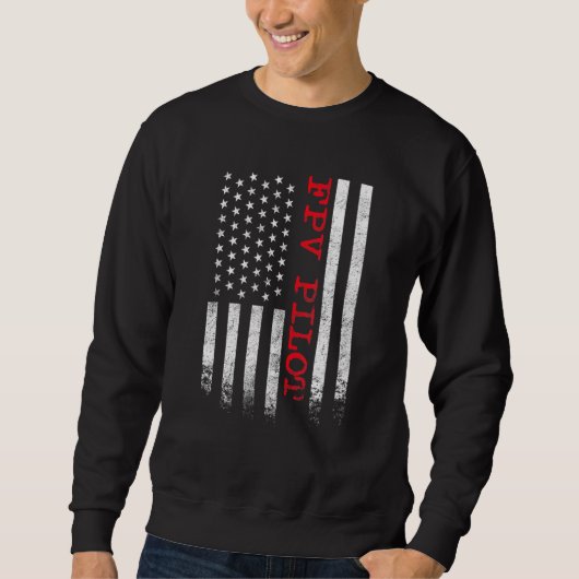 FPV Freestyle Racecopter Pilot Drone Drone Drone Sweatshirt (Vorderseite)