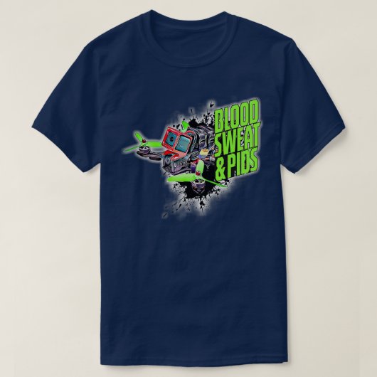 FPV-Rennsport zitiert Drohnen oder Rennwagen T-Shirt (Design vorne)