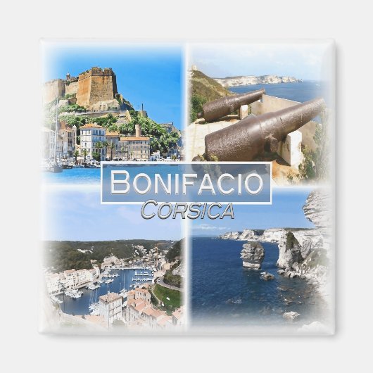 FR0119 Europa, Frankreich, Korsika, Bonifacio, Küh Magnet (Vorne)